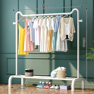 Bedroom <strong>Clothes</strong> Hanger Stand <strong>Clothes</strong> Stand Metal <strong>Black</strong> Painted <strong>Clothes</strong> <strong>Rail</strong> Stand - Product Image 6