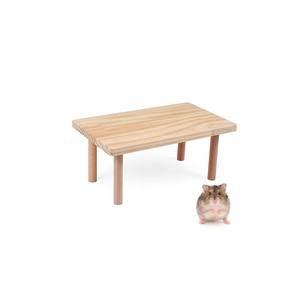Ahşap Hamster platformu oyuncak masa doğal ahşap raf ayakta platformu Hamster sıçan gine domuz için Chew oyuncaklar - Product Image 2