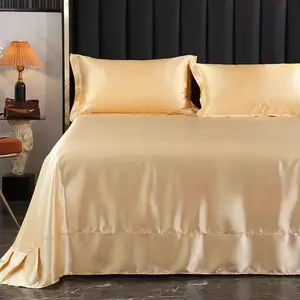 Luxury Stain Soft Like Silk Design Bedroom Duvet Cover Bedcover Bed Sheet Embroidery 4-piece Designer Bedding Sets