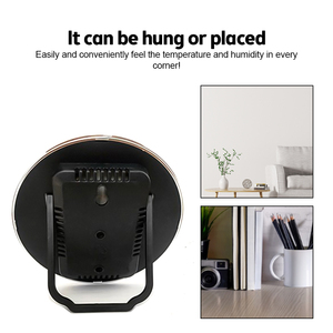Mini thermomètre à pointeur rond hygromètre-30 ℃-50 ℃ thermomètre 20%-100% hygromètre moniteur d'humidité de <span class=keywords><strong>bureau</strong></span> intérieur - Product Image 5