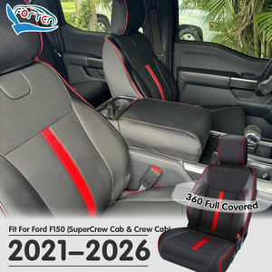 Coprisedili in Pelle per Pickup Fuoristrada, per <span class=keywords><strong>Ford</strong></span> F150 2025, Coprisedili XL XLT, Coprisedili per Auto di Lusso, Interni Auto di Prestigio - Product Image 1