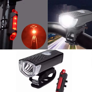 Accessoires universels pour vélo Lampe frontale à LED USB rechargeable Clip <span class=keywords><strong>sur</strong></span> le jeu de phares avant et arrière pour vélo - Product Image 3