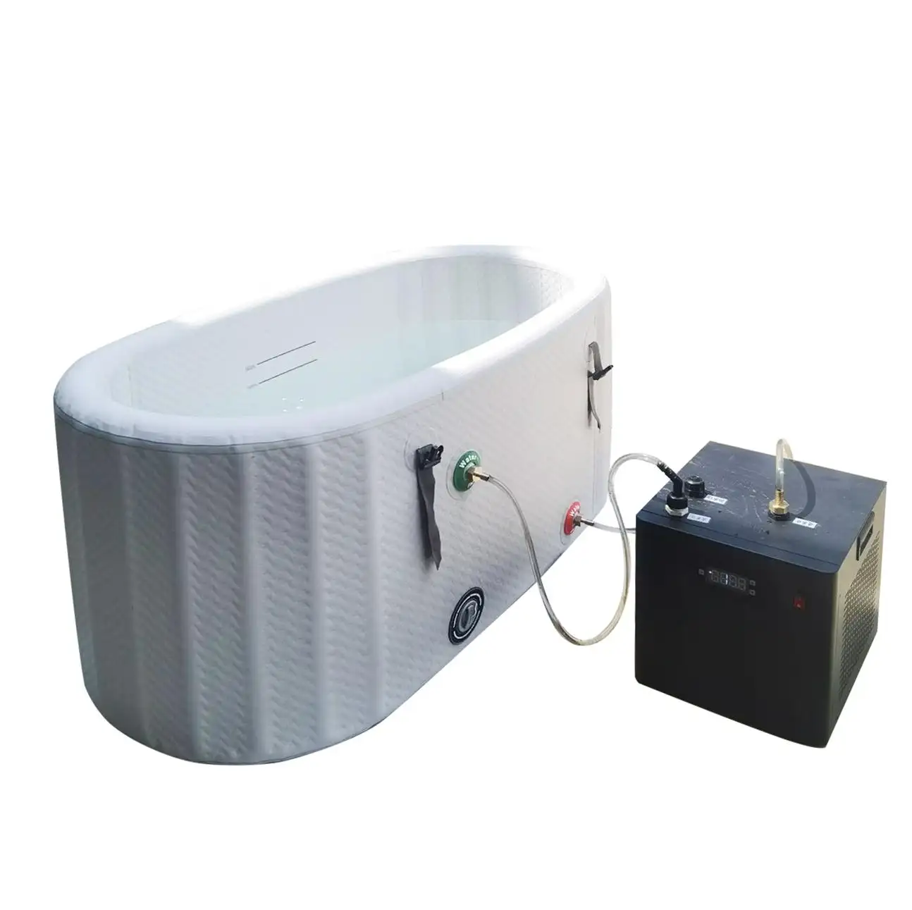 Nuovo stile in legno Ice Bath Fitness Recovery Ice Pool Chiller Tub Cold Plunge gonfiabile Old Plunge Tub per 2 persone