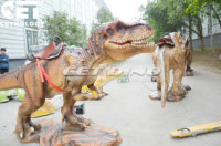   T-Rex Électrique Animatronique Réaliste pour Enfants, Dinosaures à Chevaucher pour Parcs d'Attractions et Centres Commerciaux
