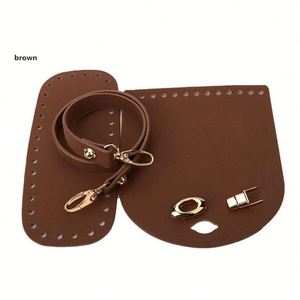 Kit de sac à main moderne en cuir PU DIY - Cadeau promotionnel de la marque HR avec impression en relief, design portable, sangle personnalisable - Product Image 4