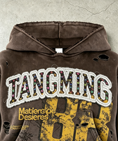 Sweat à capuche vintage surdimensionné pour homme en molleton 100 % coton de haute qualité 450 g/m² avec logo personnalisable, respirant et 3D