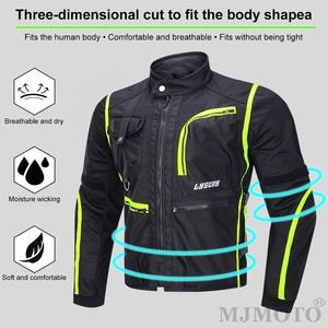 LYSCHY Veste <span class=keywords><strong>de</strong></span> moto d'été en maille Hommes Femmes Veste <span class=keywords><strong>de</strong></span> cyclisme Veste respirante Motocross Vêtements Body Armor CE2 Level <span class=keywords><strong>Protection</strong></span> - Product Image 5