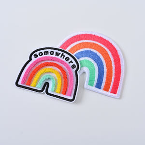 Parches de hierro Lgbt de arcoíris personalizados de transferencia de calor, parches de insignia bordada de prensa de calor para ropa - Product Image 2