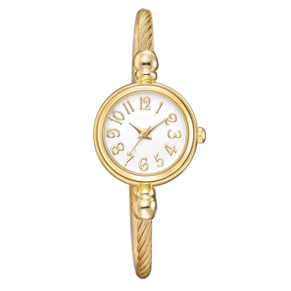 FREE SAMPLE Women Small Gold Bangle Bracelet Luxury Watches Stainless Steel Ladies Quartz Wristwatch Brand Casual Women Watch