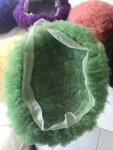 Parrucchino Afro da Uomo in Pizzo Francese, Colorato, 100% Capelli Umani, Sistema di Capelli Sintetici 8x10 Pollici - Product Image 5