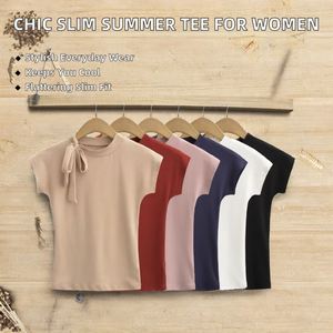 Camiseta unisex de algodón teñido en hilo, diseño personalizado, precio mayorista ventajoso, cuello redondo clásico, manga corta, franela - Product Image 2
