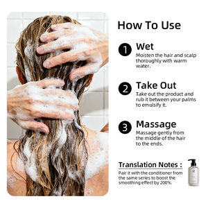 Shampooing Capillaire Bio au Caviar Marque Blanche – <span class=keywords><strong>Cheveux</strong></span> Soyeux, Lisses, Anti-Frisottis, Fortifiants, Réparateurs et Hydratants - Product Image 4