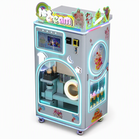 Máquina Expendedora de Helados Compacta, Mini Quiosco Automático de Helados Suaves para Tiendas de Conveniencia y Cines