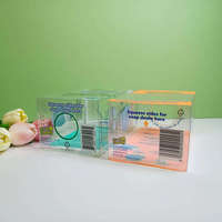 Boîtes d'emballage en plastique PVC transparent à faible MOQ, boîtes en plastique PET RPET, boîte d'emballage de vente au détail hautement transparente