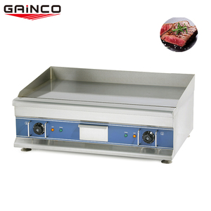 commercial <span class=keywords><strong>restaurant</strong></span> kitchen equipment cast iron grill griddle stainless steel electric griddle for sale - Product Image 5