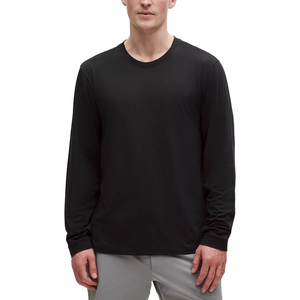 T-shirt a maniche lunghe da uomo personalizzabile con stampa logo, girocollo, vestibilità classica, all'ingrosso - Product Image 4