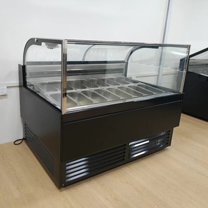 Congelatore Espositore per Gelato a 18 Vaschette, Design Nero - Product Image 4