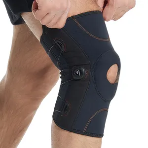 Factory New Design Sports Rotate Button Knee Brace Adjustable Knee Support