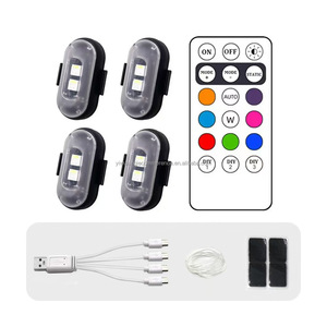 USB có thể sạc lại cảnh báo đèn LED Strobe đèn điều khiển từ xa xe ô tô động cơ nhấp nháy khẩn cấp - Product Image 2