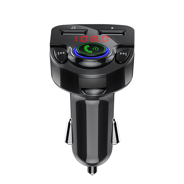G32 Portable Car Charger Type C PD 18W Fast Dual Port USB FM Transmitter Hands-Free Mp3 Player