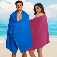 Quick Dry Embossed Microfibre Beach Towel 80x130cm with Elastic Strap, Opp Bag, Sand Resistant Private Label Supplier