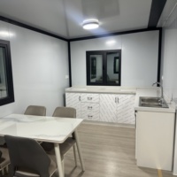 Villa Tiny House en conteneur 20ft 40ft, Maison mobile, Maisons préfabriquées, Maison préfabriquée de luxe extensible en conteneur avec salles de bain complètes