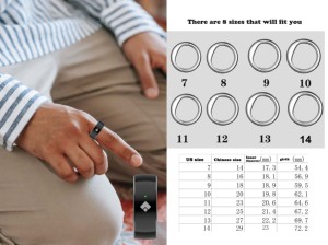Bague électronique musulmane en acier inoxydable avec étanchéité IP68, rappel de prière et de rappel d'appel, contrôle par application, 5 alertes quotidiennes - Product Image 6