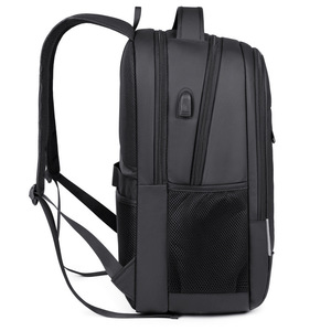 Men's <b>Backpack</b> 20-35L Waterproof With Usb Business Travel Solid Color - Product Image 2