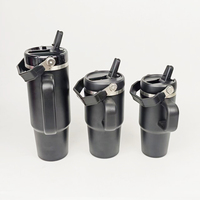Bec amovible chaud sans BPA 14oz 20oz 30oz gobelet de voyage 30oz ProTour gobelet en paille à rabat détachable étanche avec couvercle à poignée