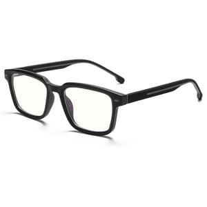 Lunettes de vue carrées grises pour hommes, monture intégrale TR, protection anti-lumière bleue avec charnières à ressort - Product Image 3