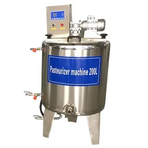 Preço de atacado 100L mini planta de processamento de leite esterilizador, pasteurizador de leite e homogeneizador, pasteurizador de leite utilizado