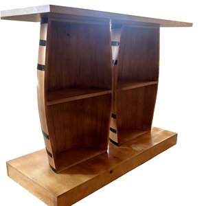 Wine <strong>Whisky</strong> Wood Double <strong>Barrel</strong> <strong>Table</strong> Furniture - Product Image 5