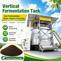 Cuve de Fermentation Aérobie Verticale Automatique et Machine à Compostage de Fumier de Poulet pour le Recyclage des Déchets Avicoles