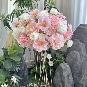 ดอกไม้ประดิษฐ์สีชมพูขนาดใหญ่ ขายดี สามารถปรับแต่งได้ เหมาะสำหรับตกแต่งงานแต่งงาน งานเลี้ยง และงานอื่นๆ - Product Image 3