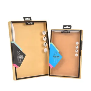 Hochwertiges PVC Kraft papier Blister Kunststoff haken Flach paket für Ipad Box