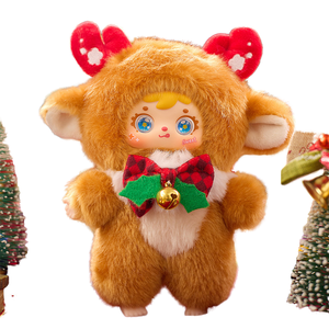 Samuel Three Little Hairs Serie Canción de Cuna Navideña Caja Sorpresa Misteriosa Llavero de Peluche de Animal ABS Mini Muñeco Adorno Juguetes - Product Image 1