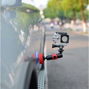ขายึดกล้องแอคชั่นแคมแบบดูดติดแน่น สีแดง สำหรับ GoPro Hero 3 4 5 วัสดุพลาสติกแบบปลดเร็ว - Product Image 1