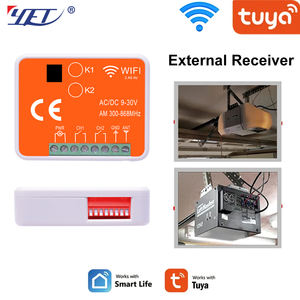 Sakelar Wifi YET402WTR-MF(V3.0) <span class=keywords><strong>2</strong></span> CH, penerima Tuya AC/DC 9-30v 380-868mhz untuk pintu garasi - Product Image 4