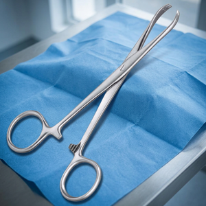 Pince hémostatique Tuffier, instrument chirurgical manuel, certifié CE ISO, acier inoxydable de haute qualité, modèle F6-261, 13 cm, Classe II - Product Image 3