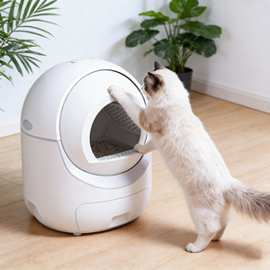 กระบะทรายแมวอัจฉริยะจากโรงงานโดยตรง ควบคุมผ่านแอพ WiFi ป้องกันการกระเด็น ปลอดภัย ทนทาน - Product Image 1