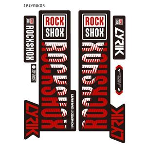 热2018巴迪饰品18LYRIK03 LYRIK ROCK-SHOX山地自行车叉聚氯乙烯防水紫外线清漆数码印刷定制贴纸 - Product Image 1