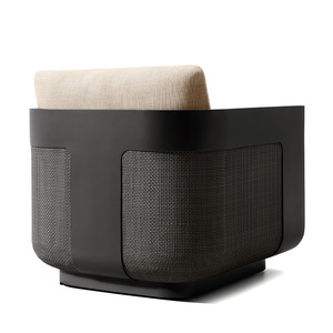 Bộ bàn ghế sofa ngoài trời bằng mây nhựa giả mây và nhôm cao cấp, hiện đại, chống nước, dành cho biệt thự, sân vườn. - Product Image 3