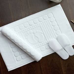 Tapis de <span class=keywords><strong>sol</strong></span> 100 % coton pour hôtel 5 étoiles - Tapis épais antidérapant super absorbant pour salle de bain, toilettes et entrée de salle de lavage - Product Image 3