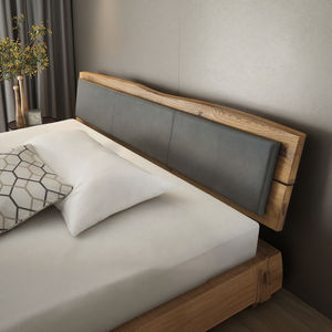 Design moderno testiera in legno massello di quercia con morbida pelle tampone naturale e puro elemento estensibile per mobili camera da <span class=keywords><strong>letto</strong></span> - Product Image 5