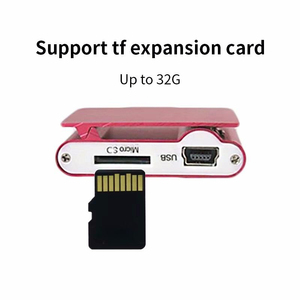 เครื่องเล่น MP3 แบบพกพาสำหรับนักเรียน พร้อมคลิปหนีบ, รองรับการ์ด TF ขยายความจุได้, เหมาะสำหรับการเล่นกีฬาและออกกำลังกายทุกวัน สีเขียว - Product Image 3