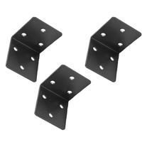 Quincaillerie Angle de fixation d'armoire à 6 trous en forme de L à angle droit à 90 ° Support de meuble en fer Pièce de connexion pour chaises et lits