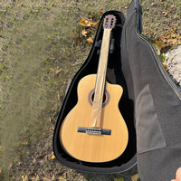 Wholesale Custom Stringed Instruments Parts 6 String Basswood Guitar Acoustic Classic Guitar Acoustic Guitar