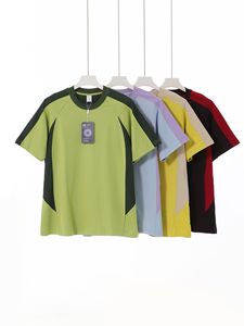 Camiseta inteligente de secado rápido 7A antibacteriana Cool Touch de algodón con cuello redondo de doble cara para hombres Cross Border Trendy Two Tone - Product Image 5