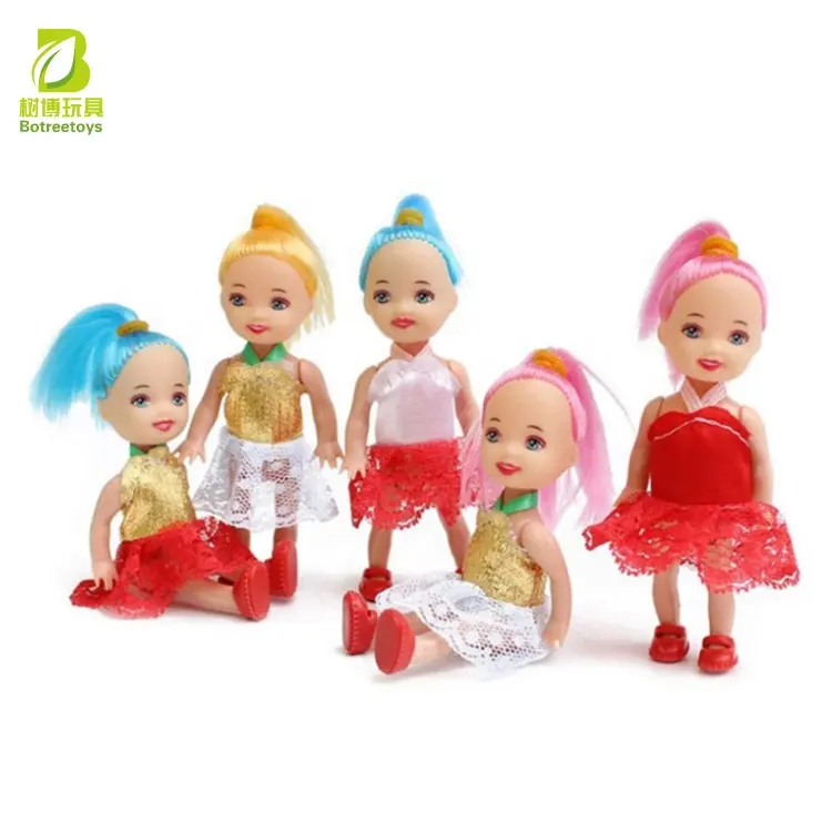 Dolls in bulk 4 inch honey girls funny pretty doll baby toys