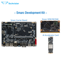 Kit Combo Techvision Edge AI RK3568 SOM et Accélérateur M.2 RK1828 EVK pour Décodage Vidéo 4K pour Applications Intelligentes